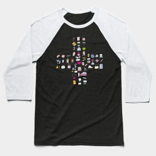 Medical Cross From Nurse Life Icons Baseball T-Shirt